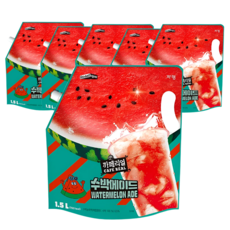 까페리얼 쟈뎅 수박 에이드, 1.5L, 6개