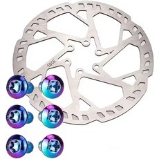 ZTTO 180mm 자전거 디스크 브레이크 로터 두께 2.3mm 더 내구성 있는 스테인리스 강 컬러 볼트 포함 로드 바이크 산악 MTB BMX용