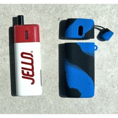 헬베이프 젤로 케이스 실리콘 탑캡 위생캡, 1개, 블랙블루