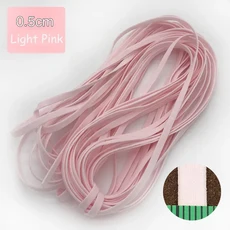 다용도 5/10/20 야드 5mm 컬러풀 소프트 헤어 밴드 마스크 이어 스트랩 색상 탄성 고무 로프 속옷 브래지어 어깨 DIY 바느질, 10yards, [03] pink