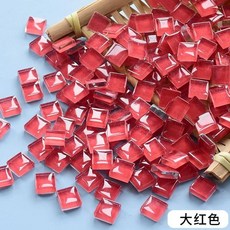 사각형 크리스탈 유리 다채로운 모자이크 스톤 DIY 제작 돌 공예 취미 예술 홈 벽 장식 450 (색상-1), 1, 1개