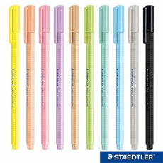 [스테들러]파스텔 삼각형광펜 362C 모음, 파스텔 옐로우