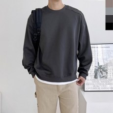 GBB h790M 남자 커플 사선 디테일 핏좋은 맨투맨 티셔츠