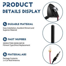 자동차 루프 안테나 센트라 라디오, 1. Black