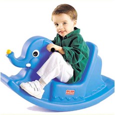 유아 흔들코끼리 파랑 아동 실내 놀이 균형 운동용 아기말장난감 유아말