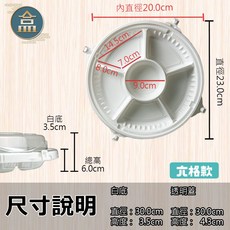 盒作社 自扣五福拼盤年菜盒【整箱採購優惠中】白色塑膠餐盒/可微波餐盒/外帶餐盒/一次性餐盒/環保餐盒, 1個, 自扣五福拼盤(100組), 白色