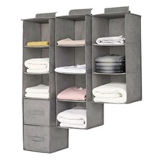 可水洗多層衣櫥掛袋 多用途掛式收納袋 方便分類收納 衣櫥收納神器, 5個