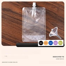 액체 두유 보관용 지퍼백 냉장 밀폐 가정용 저장용, 500ml 10세트, 1개, 1개입