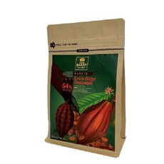 ［樸樂烘焙材料］法國 可可巴芮 CACAO BARRY 64% 瓜瓦基爾鈕扣巧克力 調溫巧克力 300克, 1個, 300g