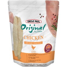 保羅叔叔田園寵物零食 蜜袋鼯 倉鼠 刺蝟 天竺鼠, 1個, 凍乾雞肉片100g XL
