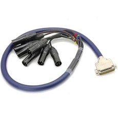 BOUUNCIY DB25에서 XLR 수컷 케이블 DB25 수컷에서 8 채널 XLR 3핀 수컷 균형 케이블 D-서브 케이블 패치 베이 인터페이스 모듈식 케이블 1미터/3 28피트, 16.4ft