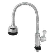 우리수도 세로 단수 자바라 주방 코브라 수도꼭지, 1개