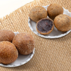 흑미찹쌀도너츠 냉동 생지 팥앙금 도넛 46g x 40개입, 1.84kg, 1개