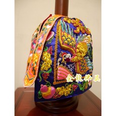 金龍佛具 傳統凸繡土地公衣 壽字/鶴衣/福德正神 神明衣 1尺3