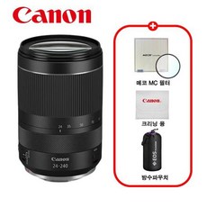 캐논 정품 RF 24-240mm F4-6.3 IS USM / 프리미엄 패키지 / MCUV필터+극세사융+렌즈파우치 / TJ