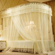 TBZ 로맨틱스위트 레일형 침대모기장 180x200cm 베이지 OC_0330TG, 상세페이지 참조