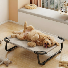 마루멍 강아지 해먹 침대 접이식 메쉬 베드, 1개, BLACK