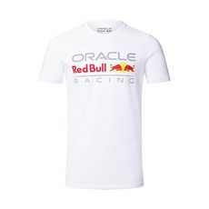 2024 Red Bull Racing 라지 프론트 로고 티 (화이트) 화이트.