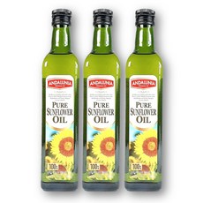 안달루니아 해바라기씨유, 3개, 500ml