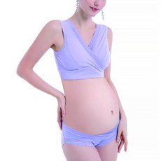 PU_레이스 크로스랩 임부 속옷세트