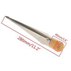 不銹鋼穿線器 纜繩插編 拼接輔助工具 船用, 304不銹鋼中號 （28厘米）