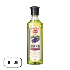 해표 포도씨유, 500ml, 9개