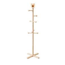 펄금속 Pearl Metal 폴행거 아동 키즈 주니어 곰 내추럴 V-II N-7804, ナチュラル