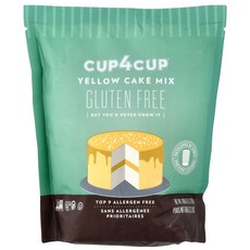 Cup4Cup 옐로 케이크 믹스 글루텐 무함유 600g(1.31lb), Cup4Cup 옐로 케이크 믹스 글루텐 무함유 600g