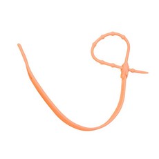 四條100 幸運草矽膠奶嘴鏈 玩具防掉帶 四葉草防掉鏈 玩具繩 防掉帶 寶寶奶嘴鏈 玩具夾 單頭夾 玩具固定帶, 無夾多段可調粉橘色, 1個