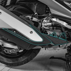 엑드방750 연료탱크 카본 보호 스티커 세트 400용 바디 랩핑 데칼, 5 배기관