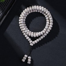 보리수 열매 염주 108염주 손목 팔찌 목걸이 불교 108배 수행 염불 천연 보리근 씨앗, 1개