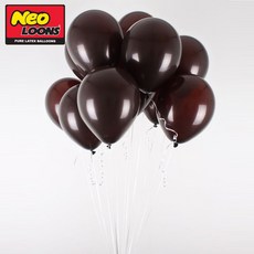 네오텍스 13cm 파스텔 초코 라운드 풍선 100개입 한필스토어, 없음