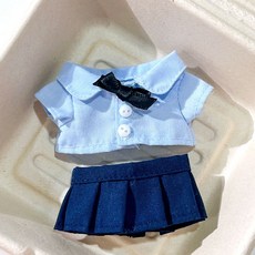 10cm 20cm 인형옷 봉제 인형 액세서리 소품, 10cm(인형 제외), 1개, H. 여성 교복 3종