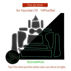 SMABEE 미끄럼 방지 게이트 슬롯 컵 매트 문짝 그루브 패드 내부 액세서리 미끄럼 방지 매트 코스터 현, 05 21i10-R WHITE