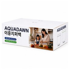 AQUADAWN 이중 지퍼백 중형 50매입 + 대형 50매입, 혼합, 1개, 100개입