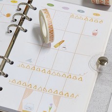 잘팔아스토어 컬러 띠 마스킹 테이프 삼각형 스티커꾸미기 마테 꾸미기 다꾸용 다꾸 그림마스킹테이프