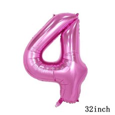 생일 파티 학예회 이벤트 할로윈 용품 심슨 풍선 재미있는 노란색 가족 홈 라텍스 호일 에어 축하 배너 케이크 토퍼 장식 어린이 장난감, 기타, 32inch Number_34