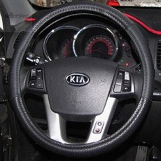 핸들카바 차량용 핸들커버 블랙, 380mm