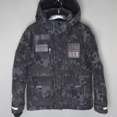 NBA/여성90/카모다운숏패딩후드자켓점퍼/달순구제155