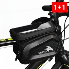 자전거 프레임 가방 핸드폰 거치대 탑튜브 수납 파우치, 1개, 상세페이지 참조