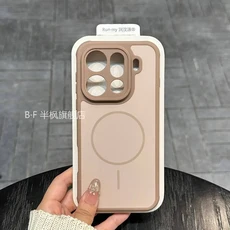OPPO 파인드 X9 Pro 케이스 무광 낙하 방지 친화적 마그네틱 보호 폰 커버 Ultra 범퍼 쉘, 01 Oppo X9 Pro 파인드, 06 Brown