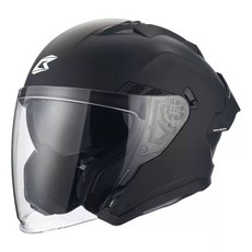 BILMOLA AR JET 3/4安全帽, 消光黑 送黑色鏡片,2XL(61-62)cm