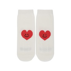 [AK플라자] [블루독베이비] (IV)하트 하프 양말 46114-810-03, 아이보리, 10