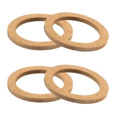 MTRPS 나무 스피커 스페이서 링 4개 16.5cm(6.5인치) 자동차 MDF 스테레오 장착 브래킷 대부분의 트럭 보트용 범용 서브 우퍼 오디오 우드 어댑터, MTRPS 나무 스피커 스페이서 링 4개, 16.5cm