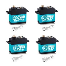 DSpower-방수 20KG 디지털 서보 도 메탈 기어 1/8 RC 자동차용 TRX4 Scx10 Arrma 104001 슬래시 Maxx, 20 4x30KG 180 Degree BL, 1개