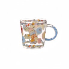 가와시마야 스타 유리 머그컵 500ml B-772, 1개, 투명