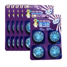 이지오프뱅 청크린 드롭형 4P 6개 변기세정제, 40g, 24개