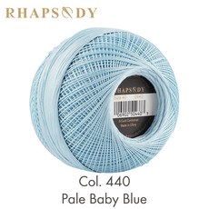 53 색상 면화 진주 스레드 크기 40 100% 이집트 긴 스테이플 면화 가스 더블 머서 태팅 뜨개질 Crochet300Yards, 열 440, 1개