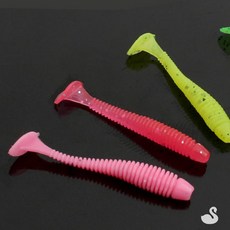 SS 더블킬 미니쉐드웜 50mm 핑크 볼락낚시 소프트베이트