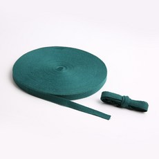 방구석상인 헤링본 면 테이프 끈 45m, 1개, 다크그린-15mm
